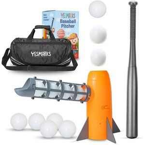 Kids Auto Baseball Pitching Machine Outdoor Toy Set - Training Equipment